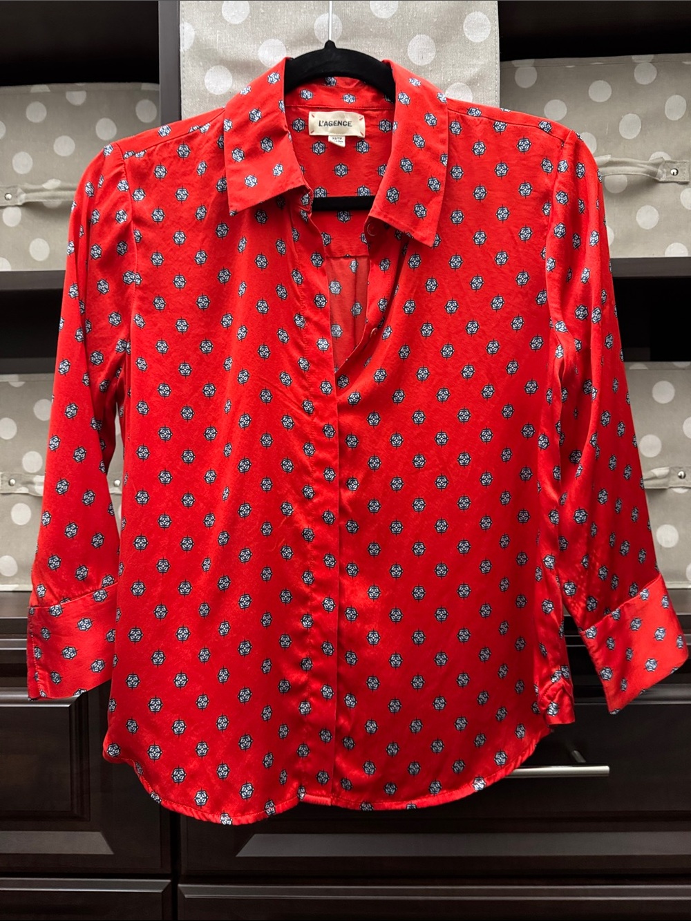 L’AGENCE womens silk blouse
